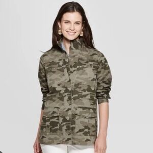 Universal Thread Women’s Camo Utility Jacket - Olive Camouflage